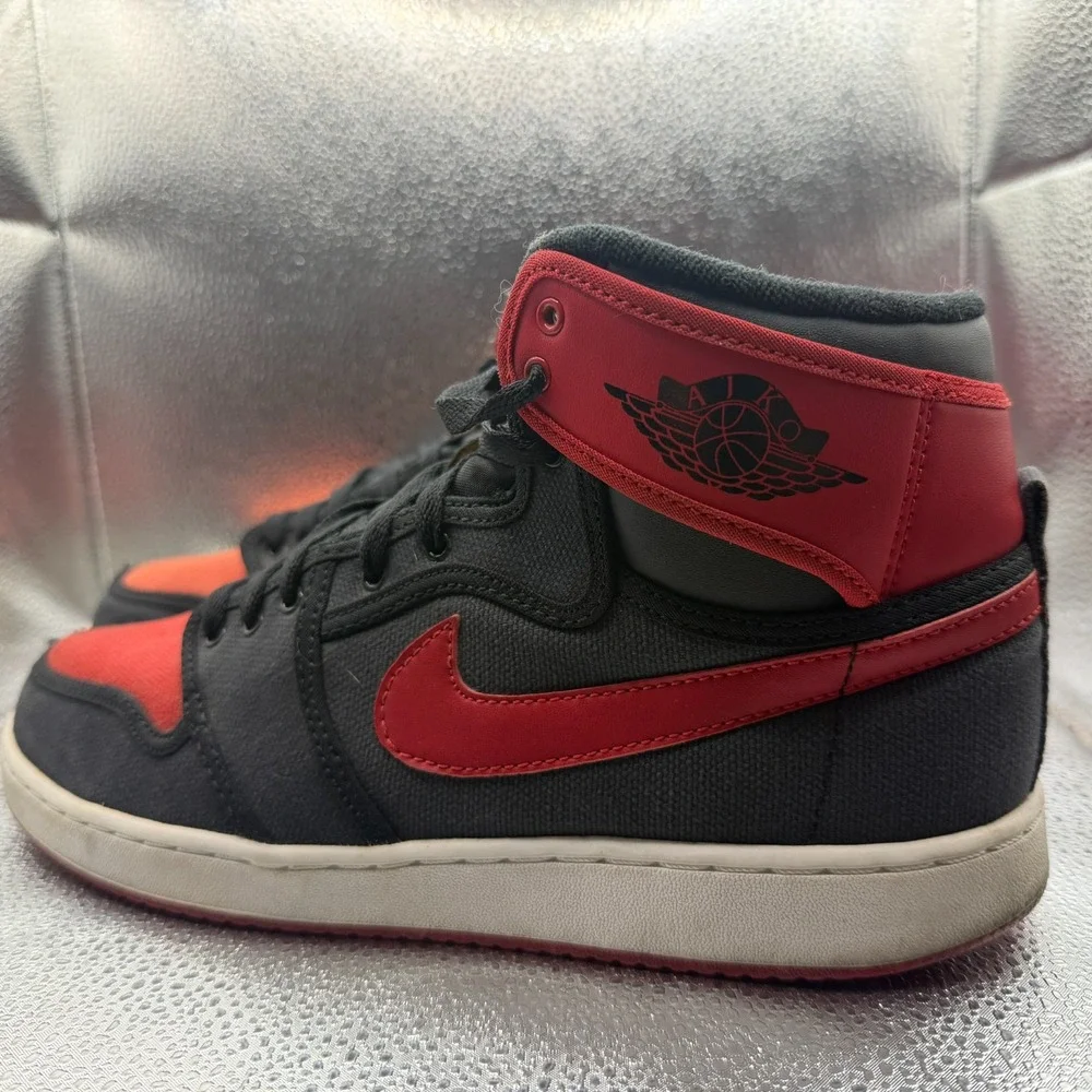 Size 9.5‎ Nike Air Jordan 1 AJKO Retro Bred Black Red Mens Sneakers 638471-001